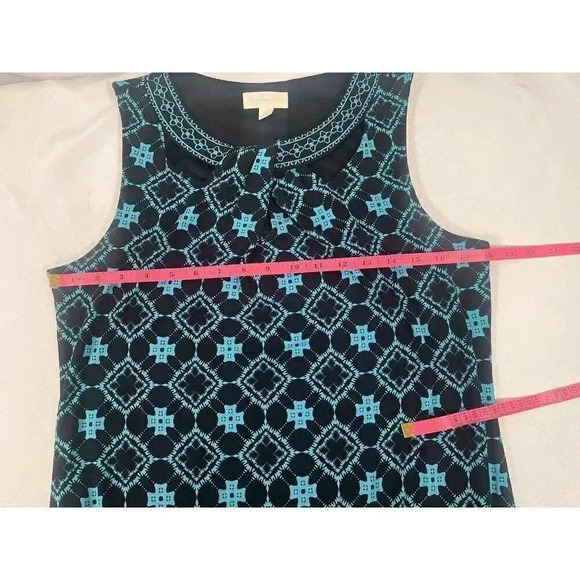 Magnolia Grace Sleeveless Black and Teal Dress Size Large - Picture 8 of 9